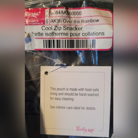 Thirty One Rainbow Cool Zip Snacker - Picture 3 of 8